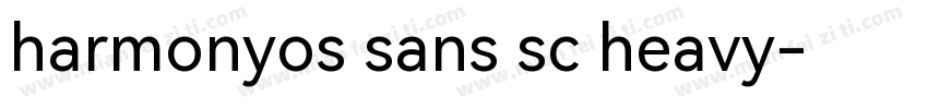 harmonyos sans sc heavy字体转换